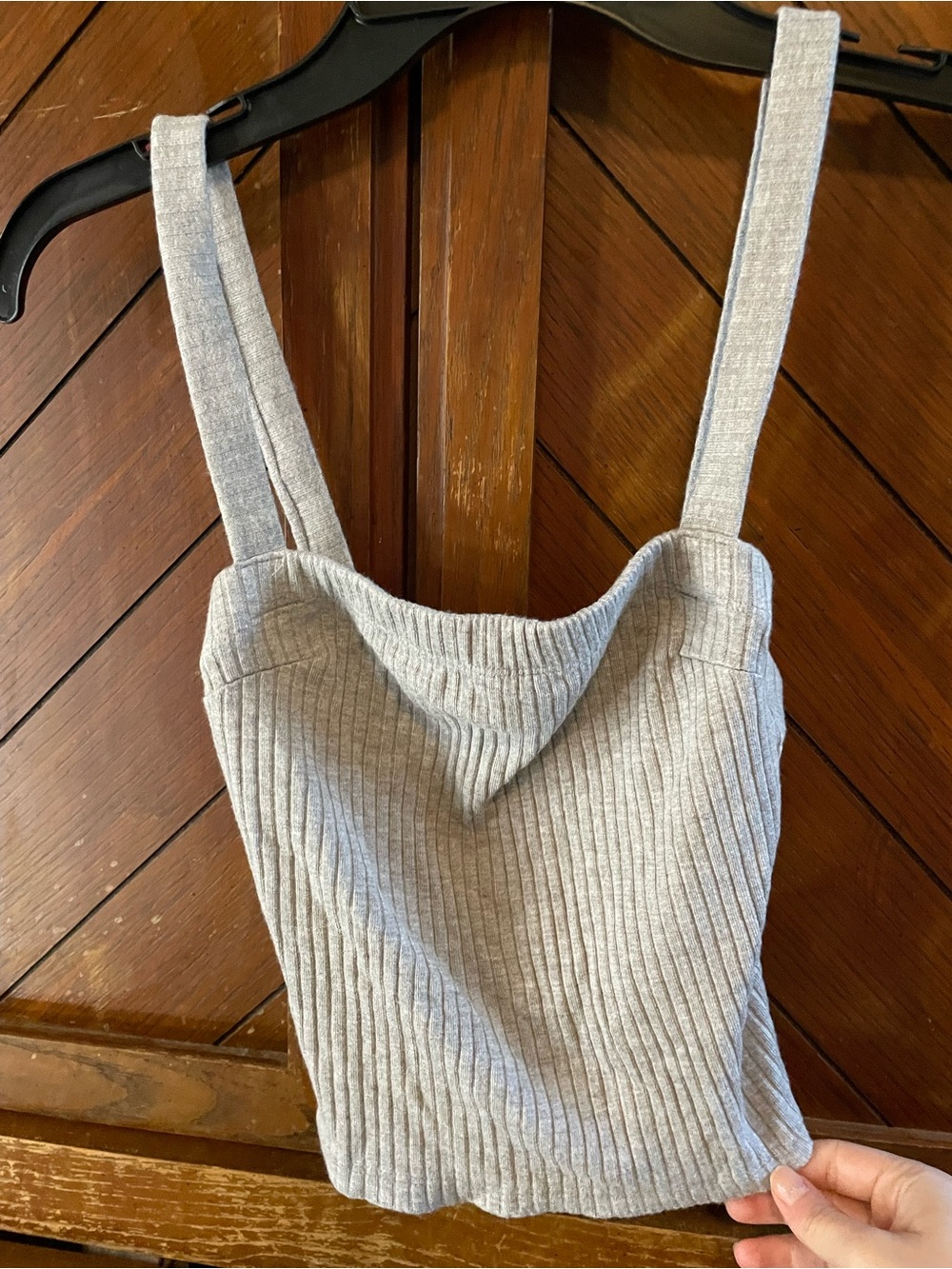 Blue Life Gray Ribbed Tank Top